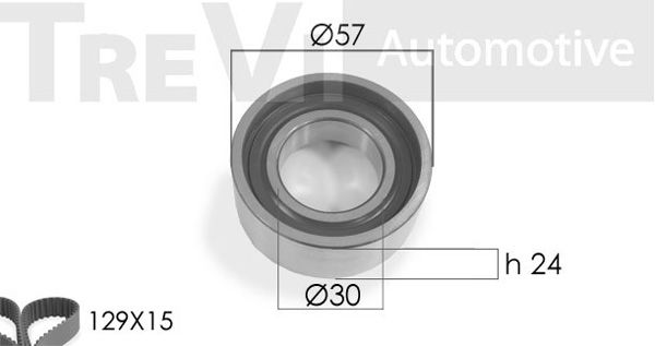 TREVI AUTOMOTIVE Zobsiksnas komplekts KD1209